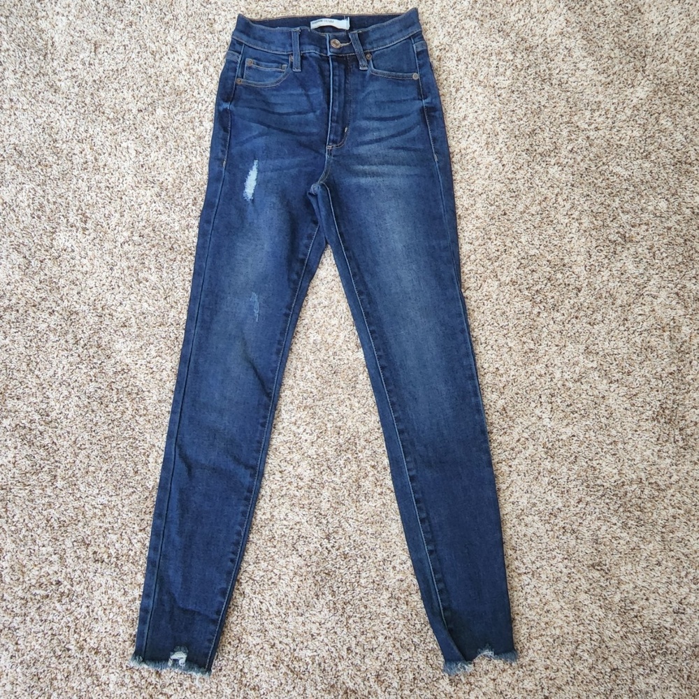 Garage Denim Super Skinny High Rise Jeans